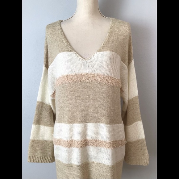 Soft Surroundings V-neck Tunic Sweater Size 1X - Picture 4 of 8